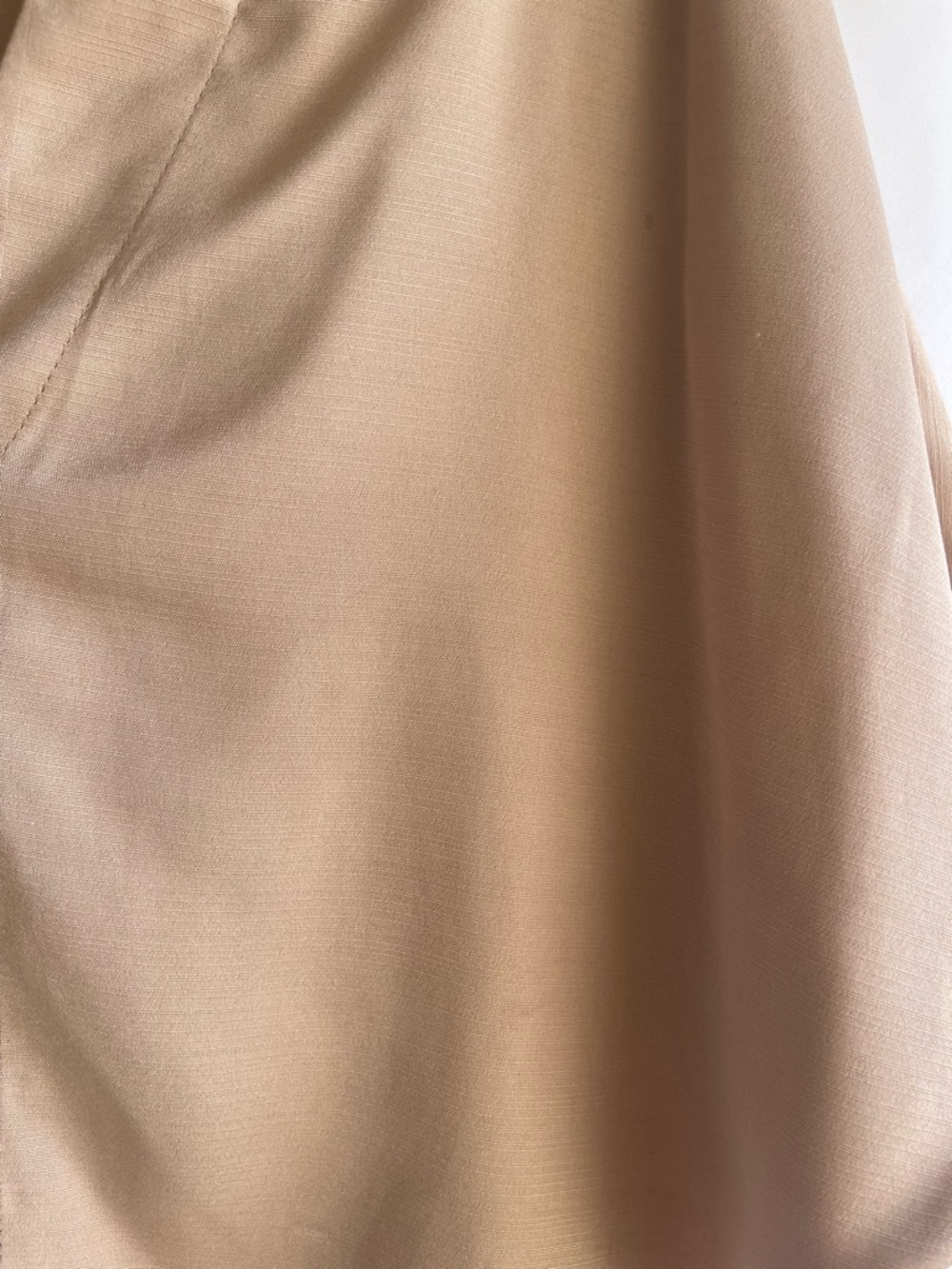 Style Envy Beige Button-Front Tie-Hem Short Sleeve Blouse - Picture 5 of 7